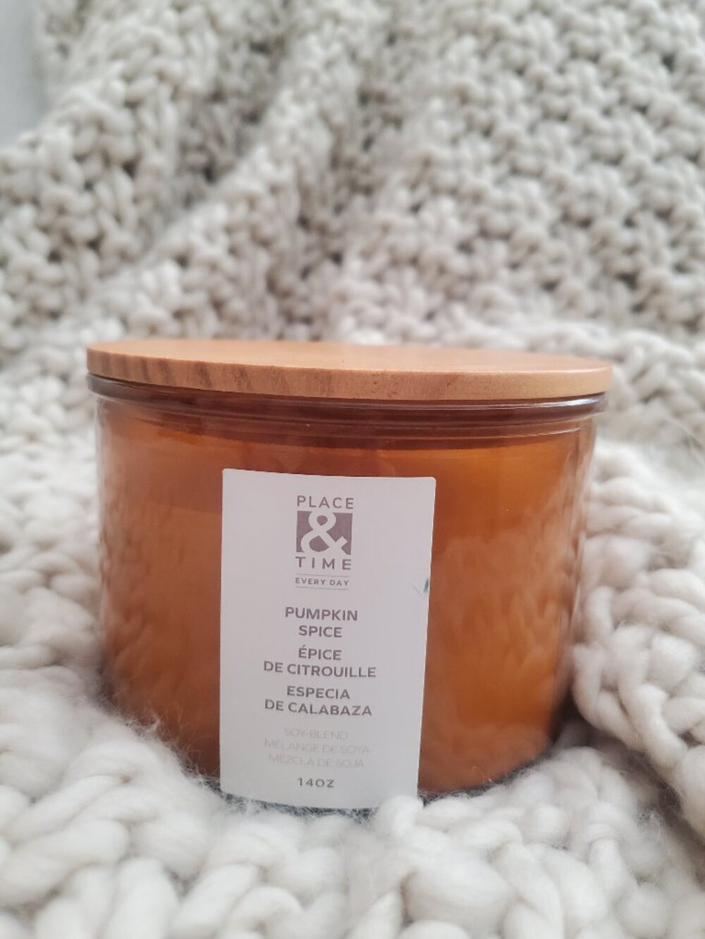 Time and Place pumpkin spice candle